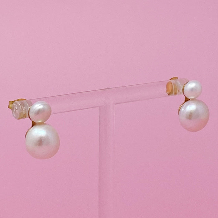 Classic Double Freshwater Pearl Earrings Ellisonyoung.com