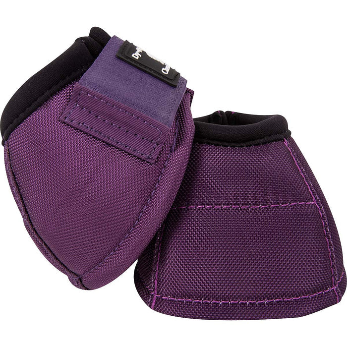 Classic Equine DyNo Turn Bell Boots for Horses, 2 - Pack – Durable Shock - Absorbing Hoof Protection - CR1RJ - Eggplant - Large - 3