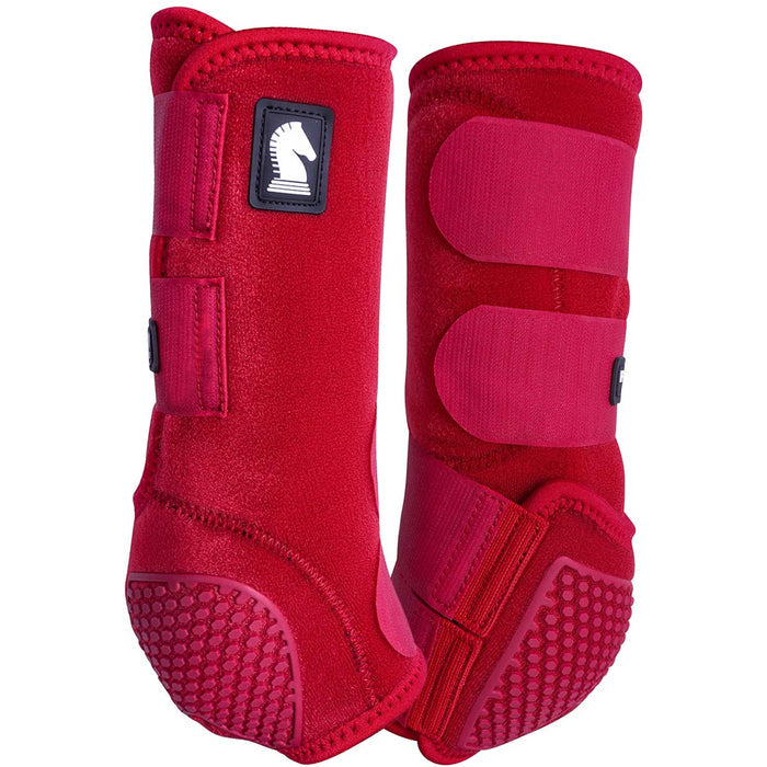 Classic Equine Legacy 2 Flexion Boots, Hinds - CR1KB - Crimson - Medium - 1