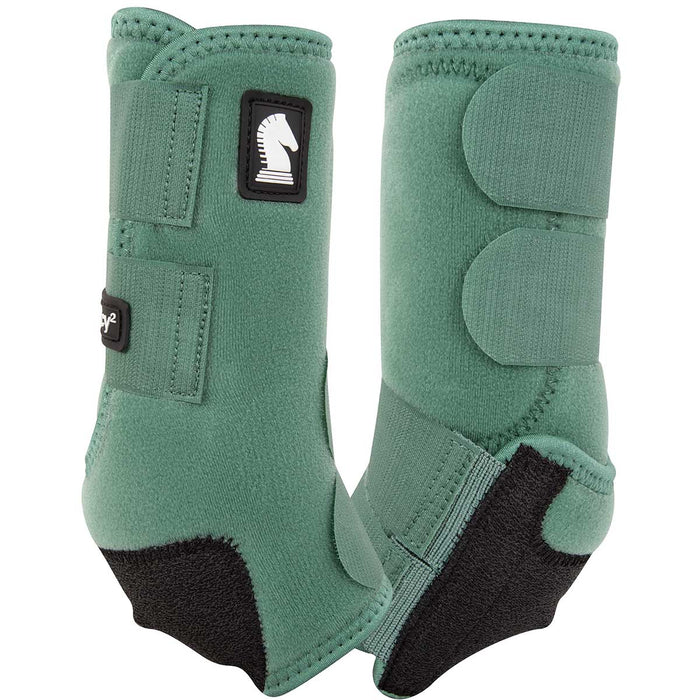 Classic Equine Legacy 2 Neoprene Hind Protective Boots for Horses, Pair - CR1SE - Spruce - Medium - 2 ct - 4