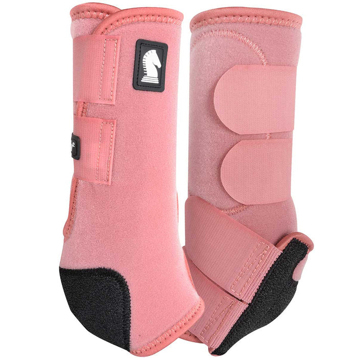Classic Equine Legacy 2 Neoprene Hind Protective Boots for Horses, Pair - CR1SQ - Blush - Medium - 2 ct - 7