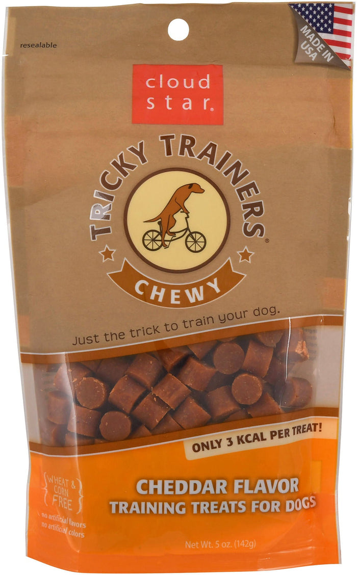 Cloud Star Chewy Tricky Trainers Soft & Chewy Training Treats for Dogs - All - Natural, Low - Calorie - 7CC2 - Cheese - 5 oz - 1