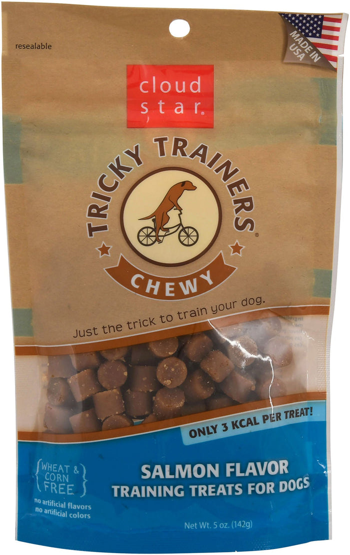 Cloud Star Chewy Tricky Trainers Soft & Chewy Training Treats for Dogs - All - Natural, Low - Calorie - 7CC4 - Salmon - 5 oz - 5