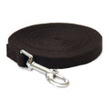 Coastal Pet Cotton Web Dog Training Lead - C2ZB - Black - 6 ft Long - 1