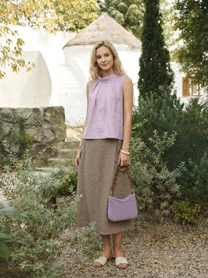 Colorful Woven Straw Shoulder Bag LINTICO