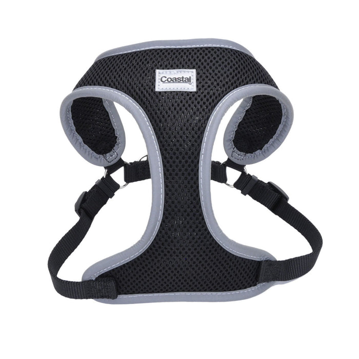 Comfort Soft Reflective Wrap Adjustable Dog Harness - C21DF - Black - X - Small - 5/8" x 16" - 19" - 1
