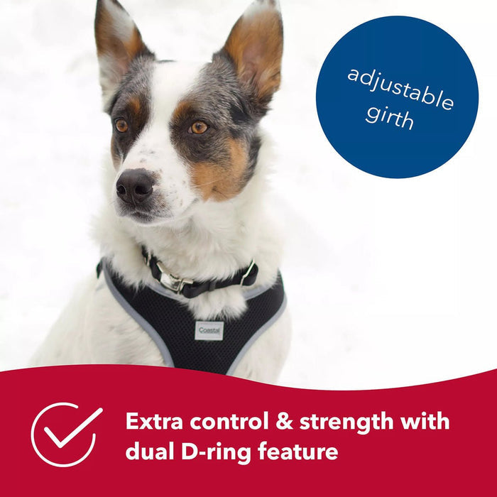 Comfort Soft Reflective Wrap Adjustable Dog Harness - C21DF - Black - X - Small - 5/8" x 16" - 19" - 3