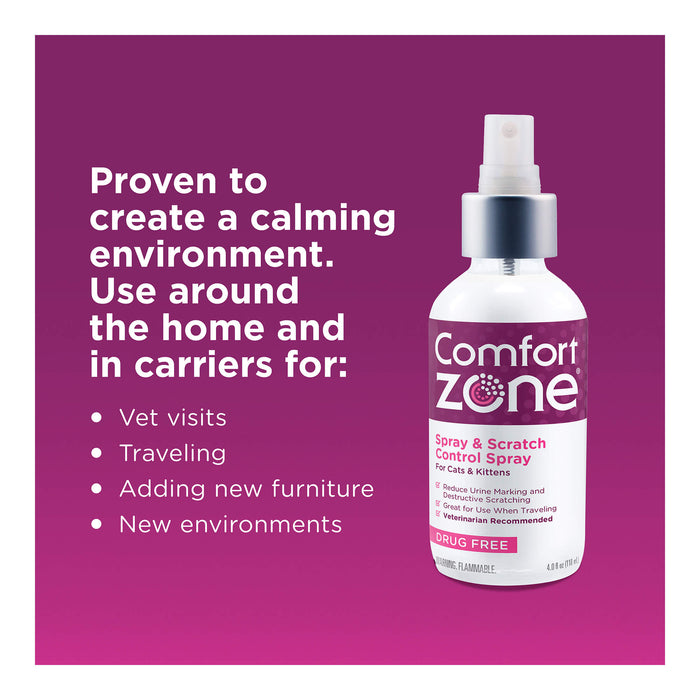 Comfort Zone Scratch Deterrent and Calming Spray - FA4H - 4oz - 4