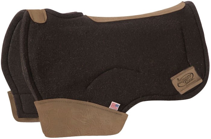 Contour Impact Gel Barrel Saddle Pad, 28" x 13" - 4UAL - 2