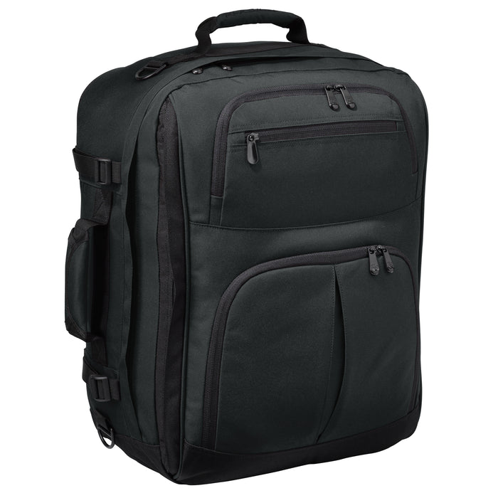 black convertible carry on front