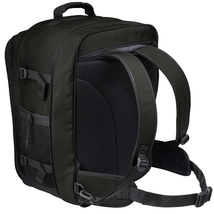black convertible carry on back