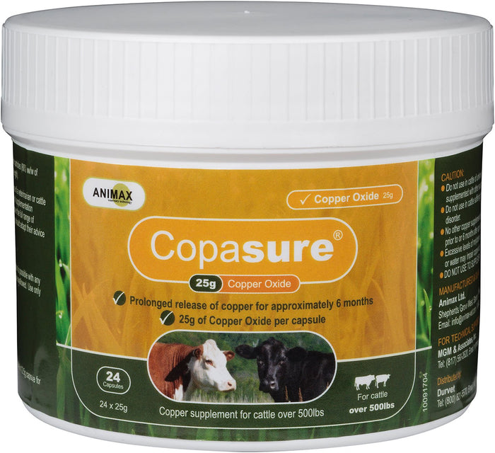 Copasure Bolus for Cattle - MGC1 - 12.5 g Copasure for Calves - 3
