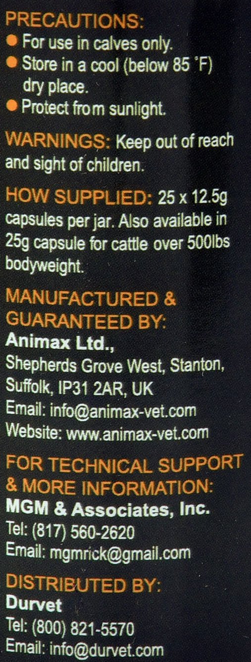 Copasure Bolus for Cattle - MGC1 - 12.5 g Copasure for Calves - 5