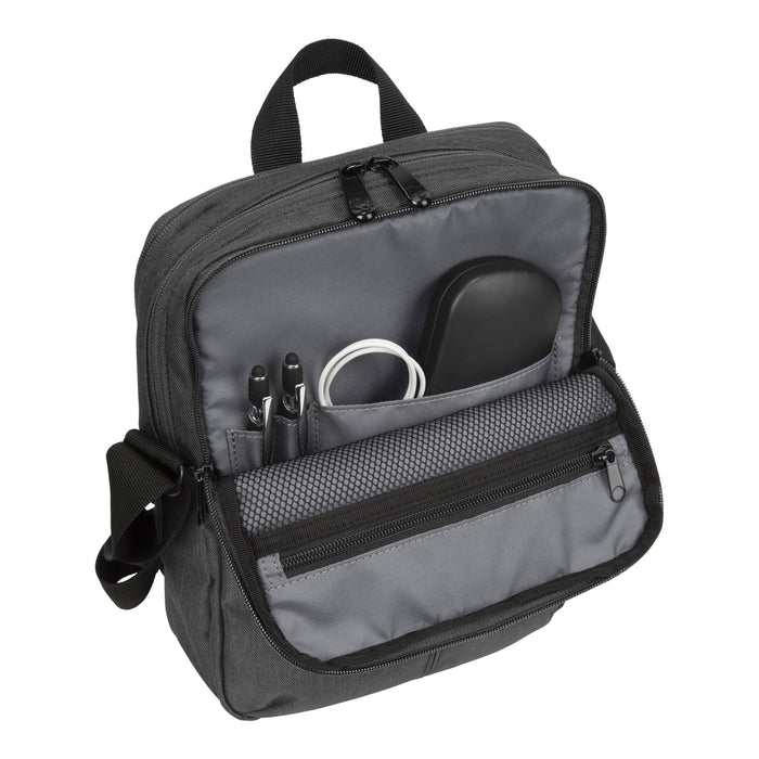 heather gray copenhagen bag open