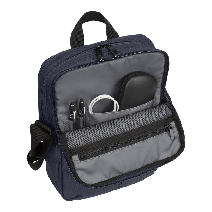 heather navy copenhagen bag front pocket