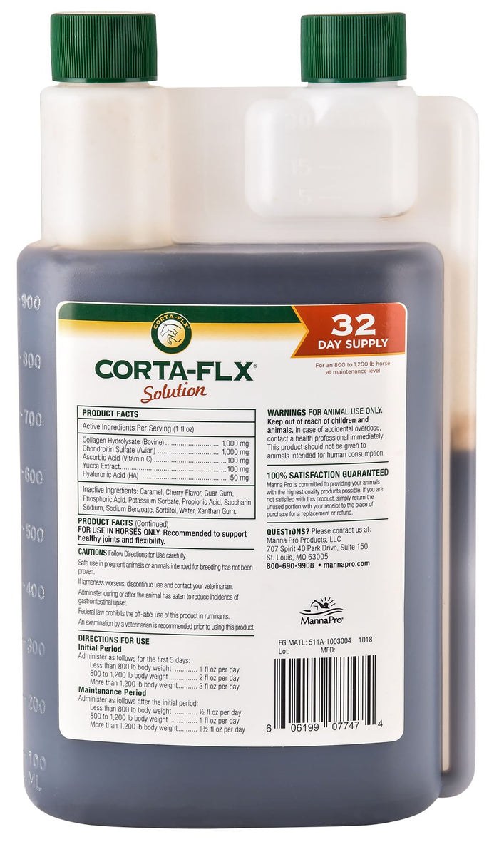 Corta - Flx Solution Horse Joint Supplement, Quart - EJC5 - 1 quart - 2