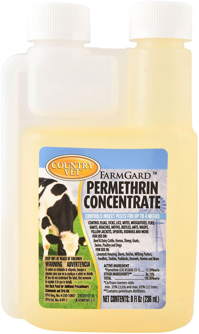 Country Vet FarmGard 13.3% Permethrin Fly & Pest Concentrate - Q1FE - 8 oz - 1 ct - 1