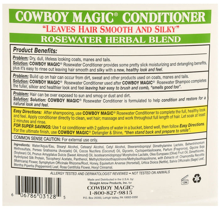 Cowboy Magic Rosewater Conditioner - 1063 - Gallon - 4