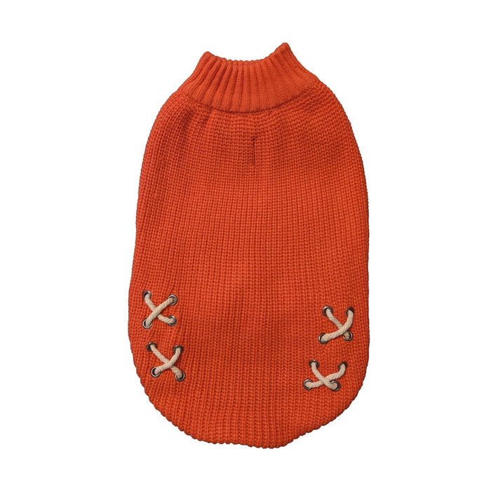 Criss Cross Sweater for Dogs - RR3L7 - Coral - XSmall - 3