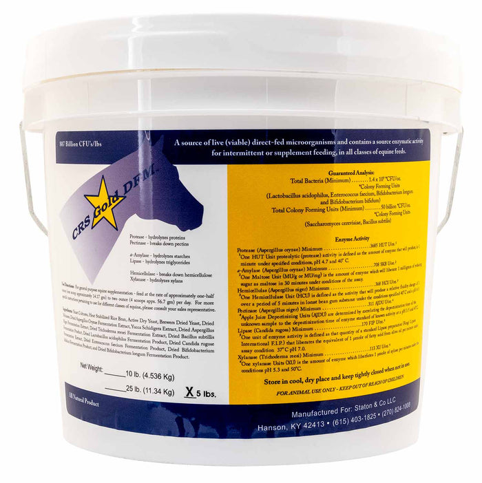 CRS Gold DFM Equine Supplement - ZKC6 - Powder - 5 lbs - 6