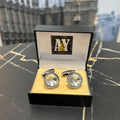 Crustal White Cufflinks