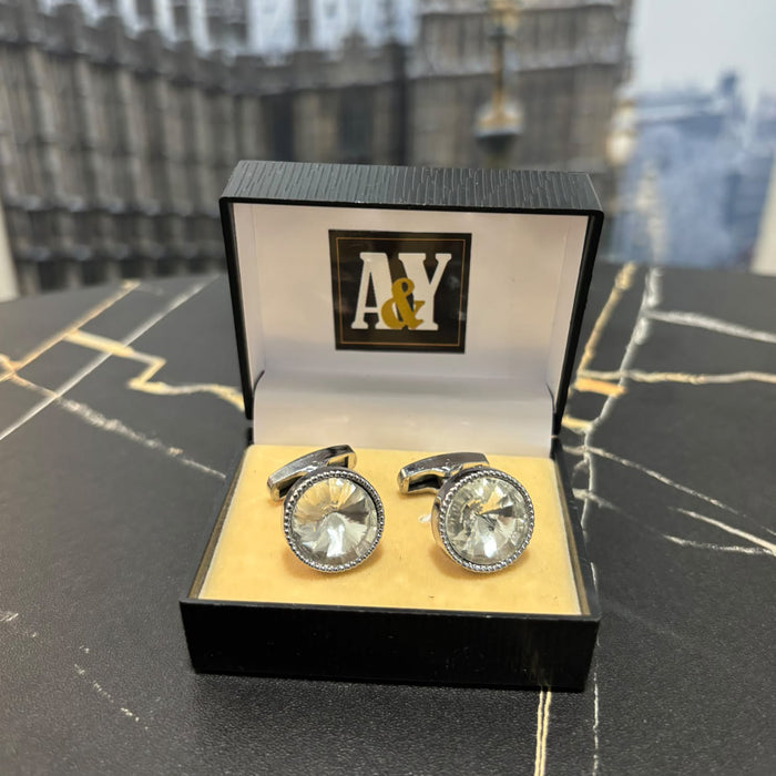 Crustal White Cufflinks