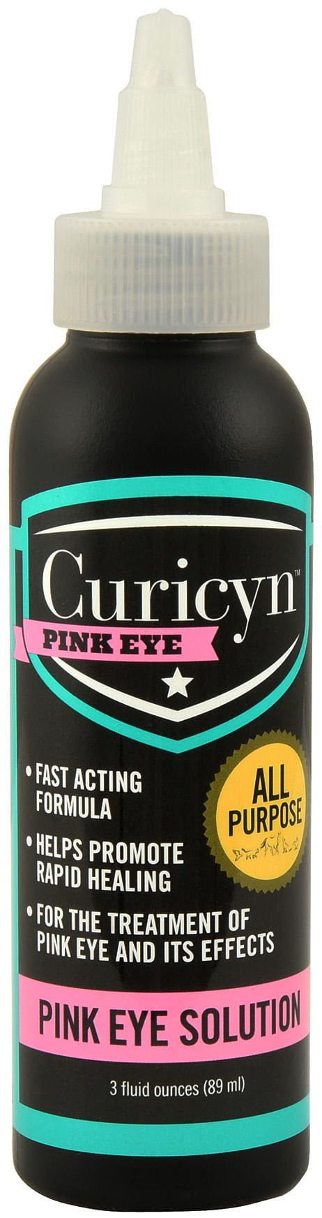 Curicyn Pink Eye Kit & Solution - CURAH - 3 oz Curicyn Pink Eye Solution - 1