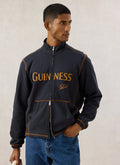 Curtis Funnel Neck Zip Up Sweatshirt | Guinness x Percival | Navy