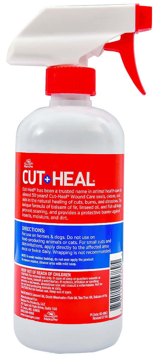 Cut - Heal Multi+ Care Medication Veterinary Wound Care - CDB4 - Spray - 1 pint - 7