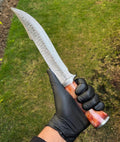 Damascus Steel Camping Trailing Pointknife cskforged
