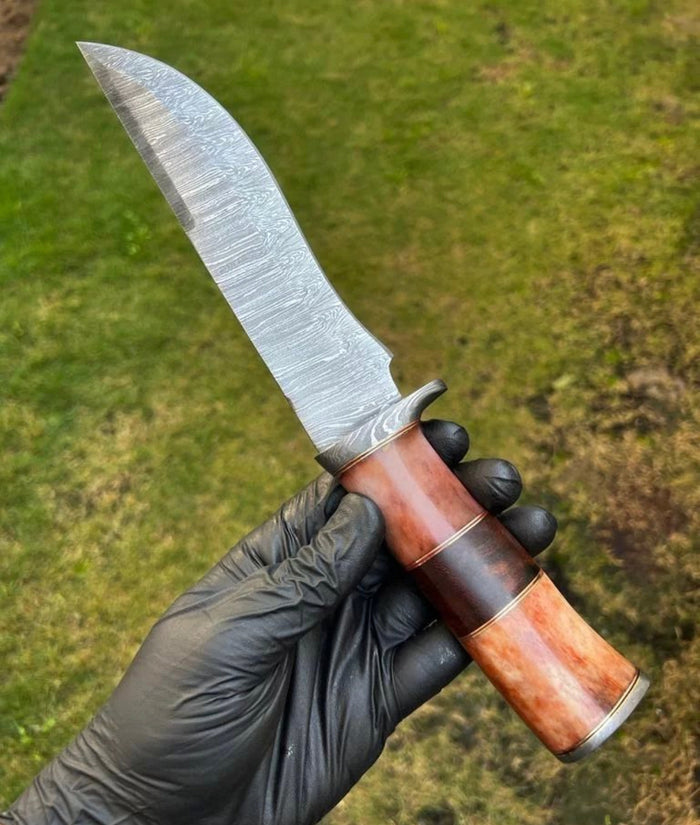Damascus Steel Hunting Knife cskforged