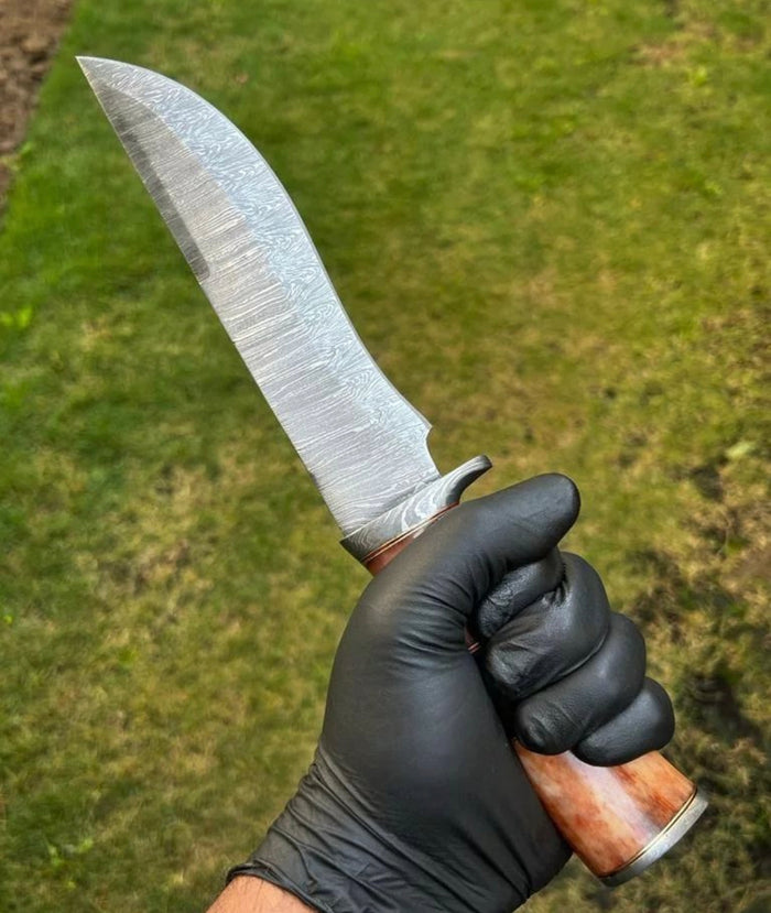 Damascus Steel Hunting Knife cskforged
