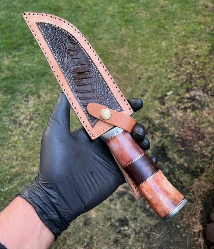 Damascus Steel Hunting Knife cskforged
