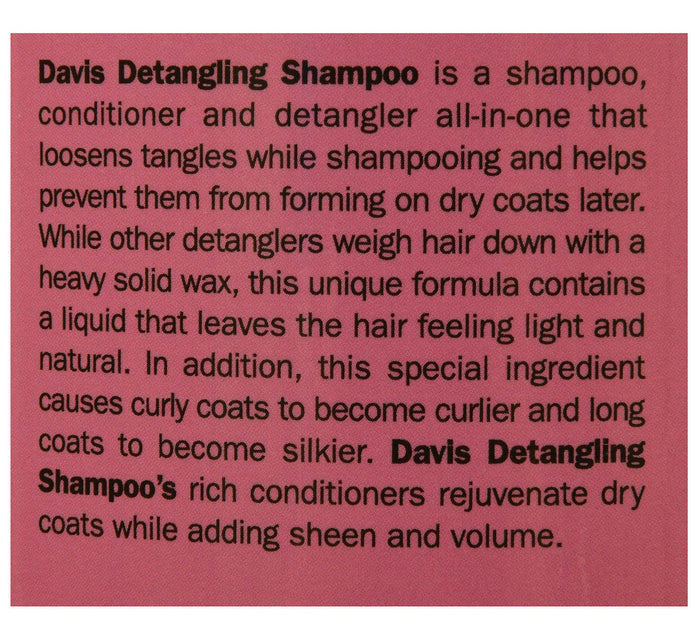 Davis Detangling Shampoo - DAV1AA - 12 oz - 6