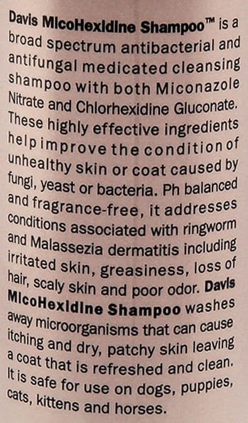Davis MicoHexidine Medicated Shampoo - DAV1A2 - 12 oz - 3