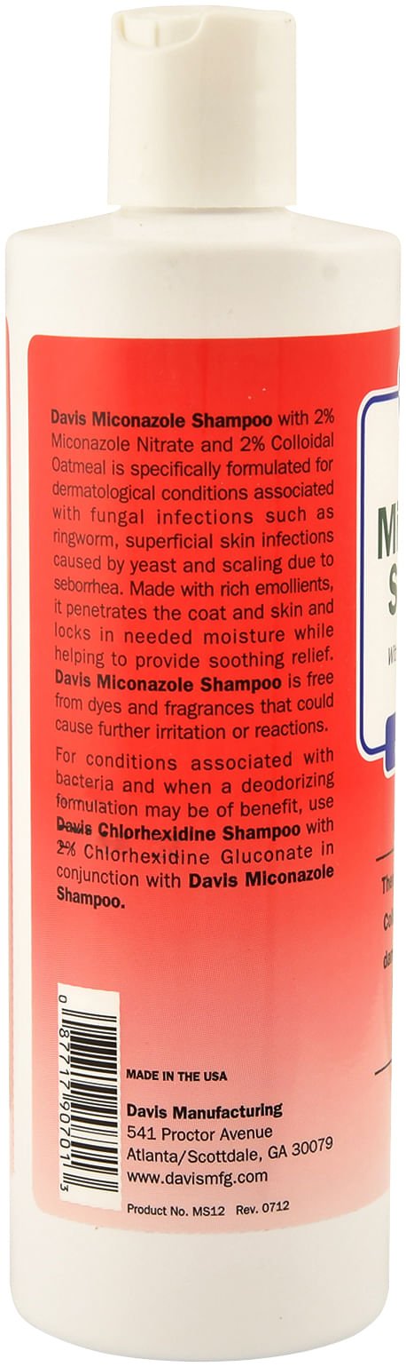 Davis Miconazole Shampoo for Dogs and Cats - DDMB - 12 oz - 5