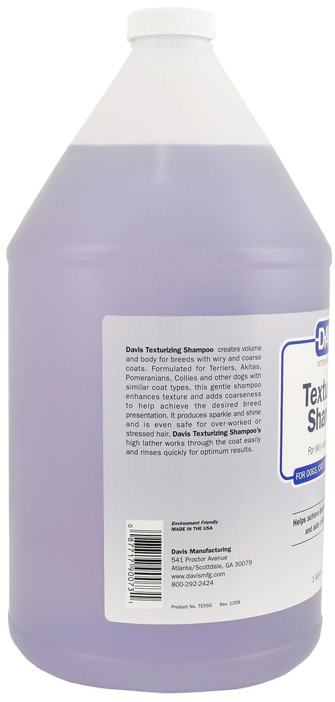 Davis Texturizing Pet Shampoo for Wiry & Coarse Coats, Dogs & Cats - DDNC - 1 Gallon - 6