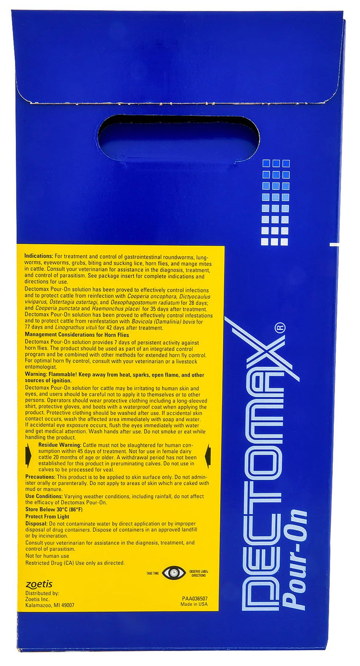 Dectomax Pour - On Cattle Wormer - N2QB - 1 liter - 3