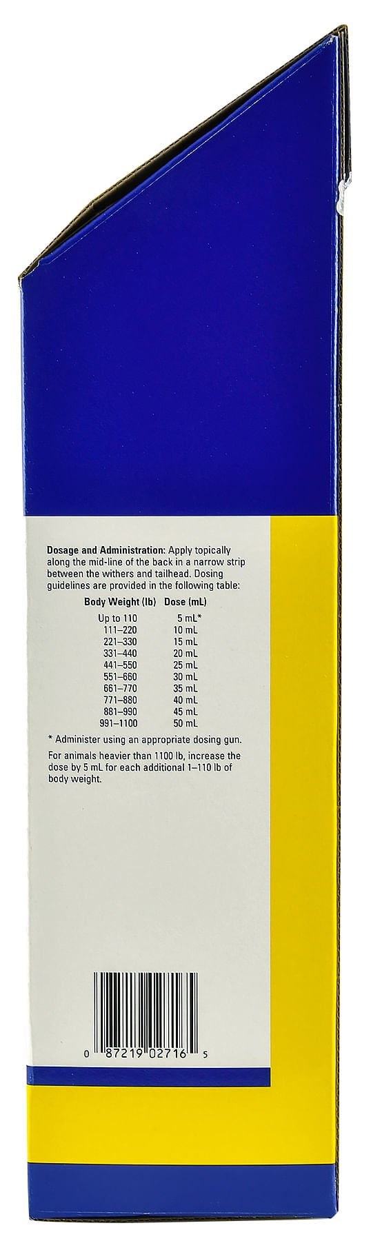 Dectomax Pour - On Cattle Wormer - N2QC - 2.5 L - 4