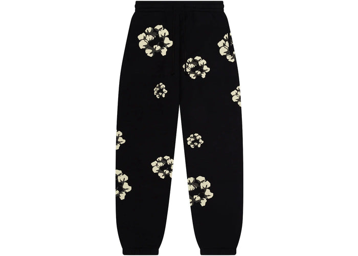 Denim Tears X CPFM Cactus Tears Wreath Sweatpants Black