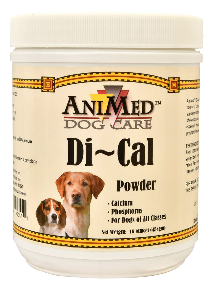 Di - Cal for Dogs Calcium & Phosphorus Powder Supplement, 16 oz - AXG5 - 1
