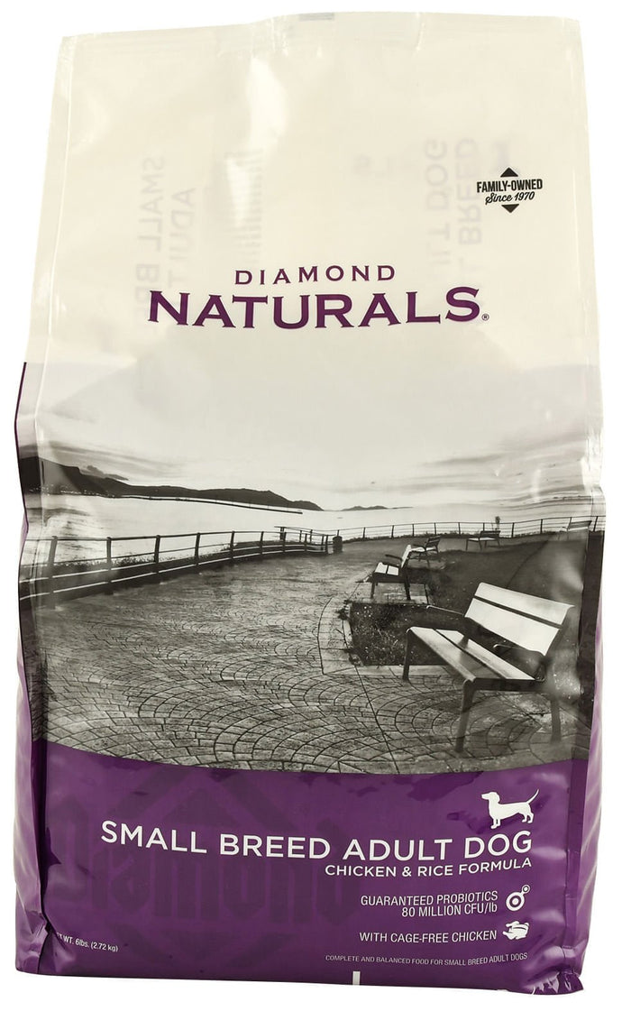 Diamond Naturals Chicken & Rice Small Breed Formula Dog Food, 6 lbs - NWBN - 6 lbs - 1