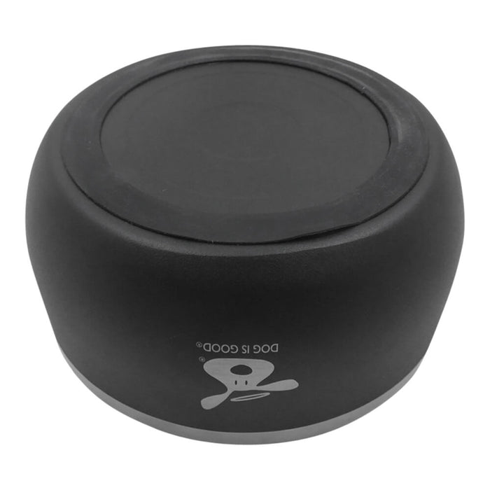 Dog is Good Stainless Steel Dog Bowl - 010DIG-02971 - Black - Large - 6