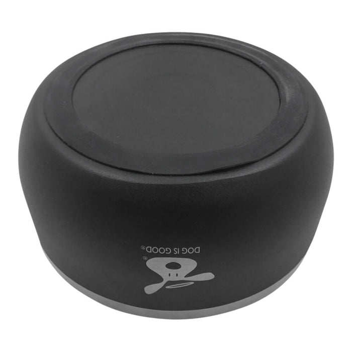 Dog is Good Stainless Steel Dog Bowl - 010DIG-02997 - Black - Medium - 8