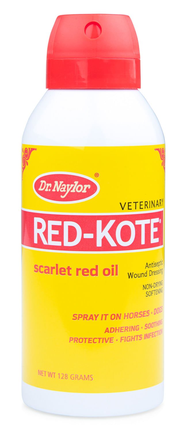 Dr. Naylor Red - Kote Antiseptic Wound Dressing – Spray for Horses, Dogs, and Livestock, Cuts, Burns & Slow - Healing Wounds - D1R2 - Aerosol - 5 oz - 4