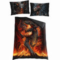 DRACONIS - Single Cotton Duvet Cover + UK And EU Pillow case Spiral USA