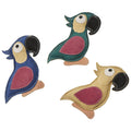 Dura - Fuse Leather Parrot Squeaker Dog Toy, 8" - RR3MS - 8" - 1