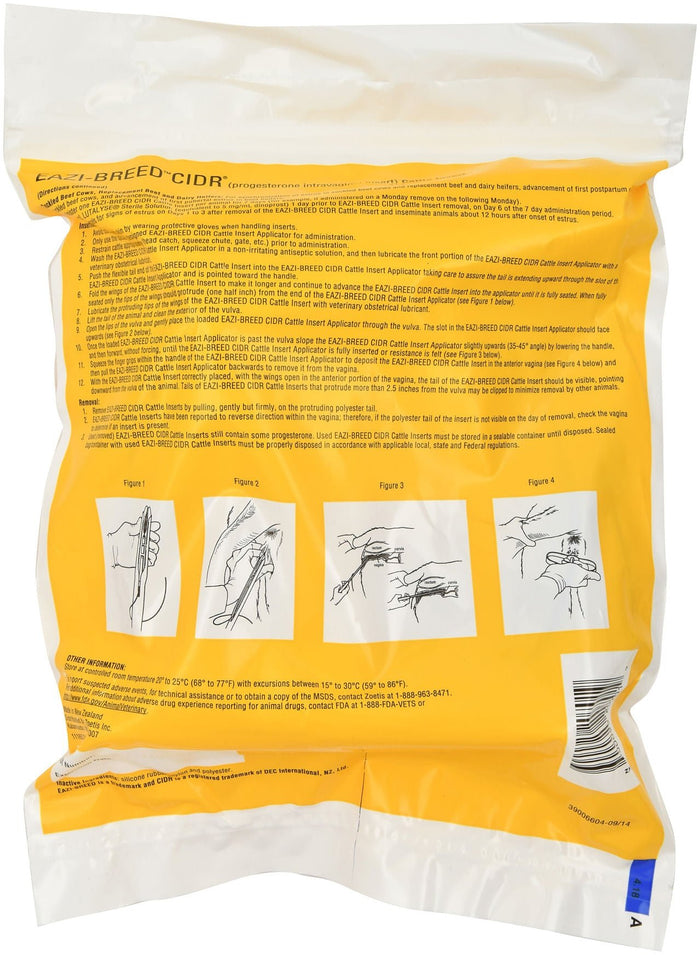 Eazi - Breed CIDR Cattle Inserts (Applicator sold separate) - N2E5 - Cattle Inserts, 10 pk - 2