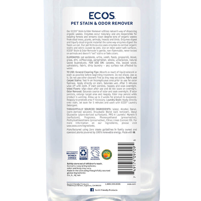 ECOS Pet Stain & Odor Remover - 005EFP-09710 - 128oz - 2
