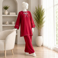 Elegant Pink Silk Satin 2 Piece Suit for Women | Pakistani Luxury Dress